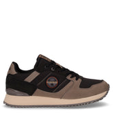 Cosmos sneaker in ecopelle nero marrone | Boscaini Scarpe