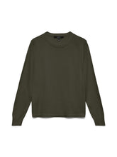 Maglia girocollo in maglia verde scuro | Boscaini Scarpe