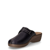 Ciabatta in ecopelle con zeppa blu | Boscaini Scarpe