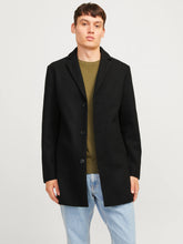 Cappotto classico in tessuto nero | Boscaini Scarpe