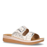Ciabatta in ecopelle bianco oro | Boscaini Scarpe