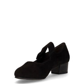 Decollété con cinturino in tessuto nero | Boscaini Scarpe