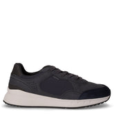 Branthon sneaker in pelle e tessuto navy | Boscaini Scarpe