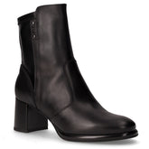 Tronchetto in pelle con zip nero | Boscaini Scarpe