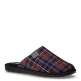 Ciabatta in tessuto scozzese antracite | Boscaini Scarpe