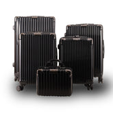 Set valigie rigide da 5 pezzi nero | Boscaini Scarpe
