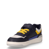 Sprintye sneaker in ecopelle bambino navy giallo bianco | Boscaini Scarpe