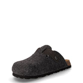 Bobo ciabatta in feltro e pelle antracite | Boscaini Scarpe
