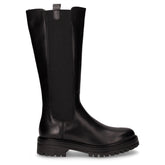 Stivale in pelle e tessuto nero - Stivali Donna | Boscaini Scarpe