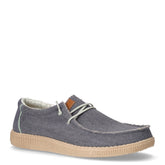 Stringata sportiva in tessuto azzurro scuro | Boscaini Scarpe