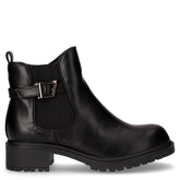 Stivaletto in ecopelle e tessuto con zip nero - Stivaletti Donna | Boscaini Scarpe