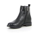 Stivaletto con zip laterale in ecopelle nero | Boscaini Scarpe