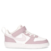 Court Borough Low Recraft sneaker in ecopelle bambina bianco viola - NIKE BAMBINO | Boscaini Scarpe