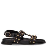 Sandalo con borchie crystal black | Boscaini Scarpe