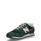 373 sneaker in pelle e tessuto verde | Boscaini Scarpe