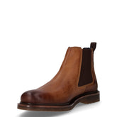 Stivaletto beatles in pelle cognac | Boscaini Scarpe