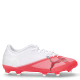 Ultra 7 Play FG/AG scarpa da calcio in ecopelle bianco rosso | Boscaini Scarpe