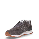 574 sneaker in pelle grigio scuro | Boscaini Scarpe