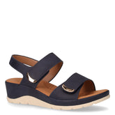 Sandalo in ecopelle con zeppa blu - TOO LIKE | Boscaini Scarpe