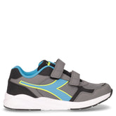 Falcon 5 sneaker in tessuto ed ecopelle ragazzo grigio | Boscaini Scarpe