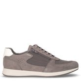 Avery sneaker in ecopelle e tessuto grigio | Boscaini Scarpe