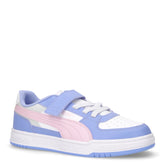 Caven III Block sneaker in ecopelle bambina lavanda rosa bianco | Boscaini Scarpe