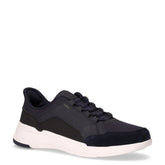 Vittour sneaker slip on in tessuto ed ecopelle navy | Boscaini Scarpe
