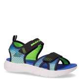 Sandalo in ecopelle blu nero | Boscaini Scarpe