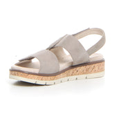 Sandalo con zeppa taupe | Boscaini Scarpe