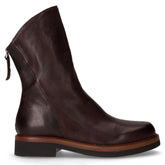 Stivaletto in pelle con zip moro | Boscaini Scarpe