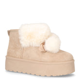 Stivaletto caldo cpn platform in tessuto beige - LAURA BIAGIOTTI | Boscaini Scarpe