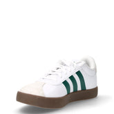 VL COURT 3.0 K-C sneakers in ecopelle e pelle con tre strisce laterali bianco verde | Boscaini Scarpe