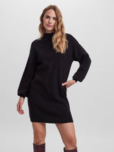 Vestito con collo alto in maglia nero | Boscaini Scarpe