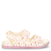 Sandalo in gomma bambina bianco ciliegia | Boscaini Scarpe