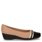 Décolleté in ecopelle nude nero - PICCADILLY | Boscaini Scarpe