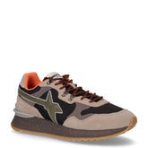 Yak sneaker in pelle e tessuto taupe antracite - W6YZ | Boscaini Scarpe