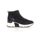 Sneaker con zeppa nero bianco - RIEKER | Boscaini Scarpe