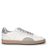 Urban Street sneaker in pelle bianco argento | Boscaini Scarpe