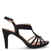 Sandalo in tessuto con tacco nero - TOO LIKE | Boscaini Scarpe