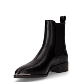 Stivaletto a punta in ecopelle nero | Boscaini Scarpe