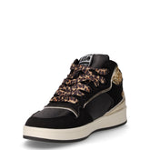 Sneaker in ecopelle bambina nero oro | Boscaini Scarpe