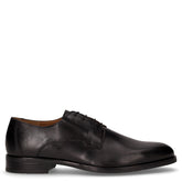 Stringata in pelle nero | Boscaini Scarpe