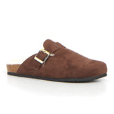 Ciabatta con ecopelliccia testa di moro - Ciabatte Donna | Boscaini Scarpe