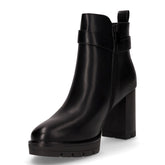 Tronchetto in ecopelle con zip nero | Boscaini Scarpe