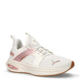 Softride sneaker in tessuto ed ecopelle bianco rosa | Boscaini Scarpe
