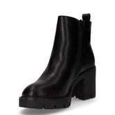 Tronchetto in ecopelle con zip nero | Boscaini Scarpe