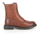 Serilda stivaletto stringato con zip light brown - Stivaletti Donna | Boscaini Scarpe