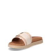 Ciabatta in rafia ed ecopelle bianco | Boscaini Scarpe