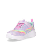 Unicorn chaser sneaker da bambina con luci in ecopelle lavanda | Boscaini Scarpe