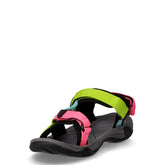 Hamal sandalo da hiking in tessuto bambina verde rosa | Boscaini Scarpe